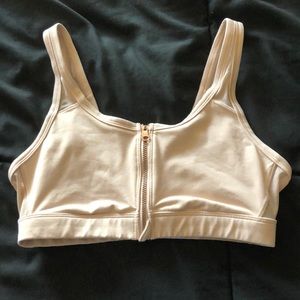 re-posh aerie zip up sports bra